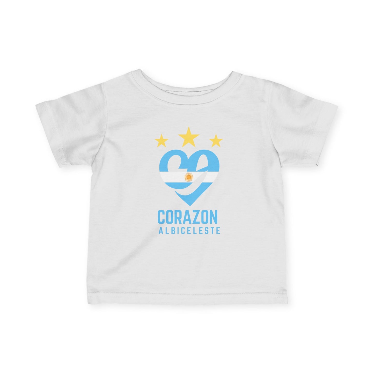 Cute Infant Jersey Tee with Corazón Design