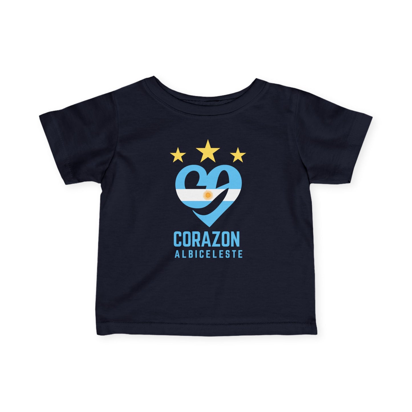 Cute Infant Jersey Tee with Corazón Design