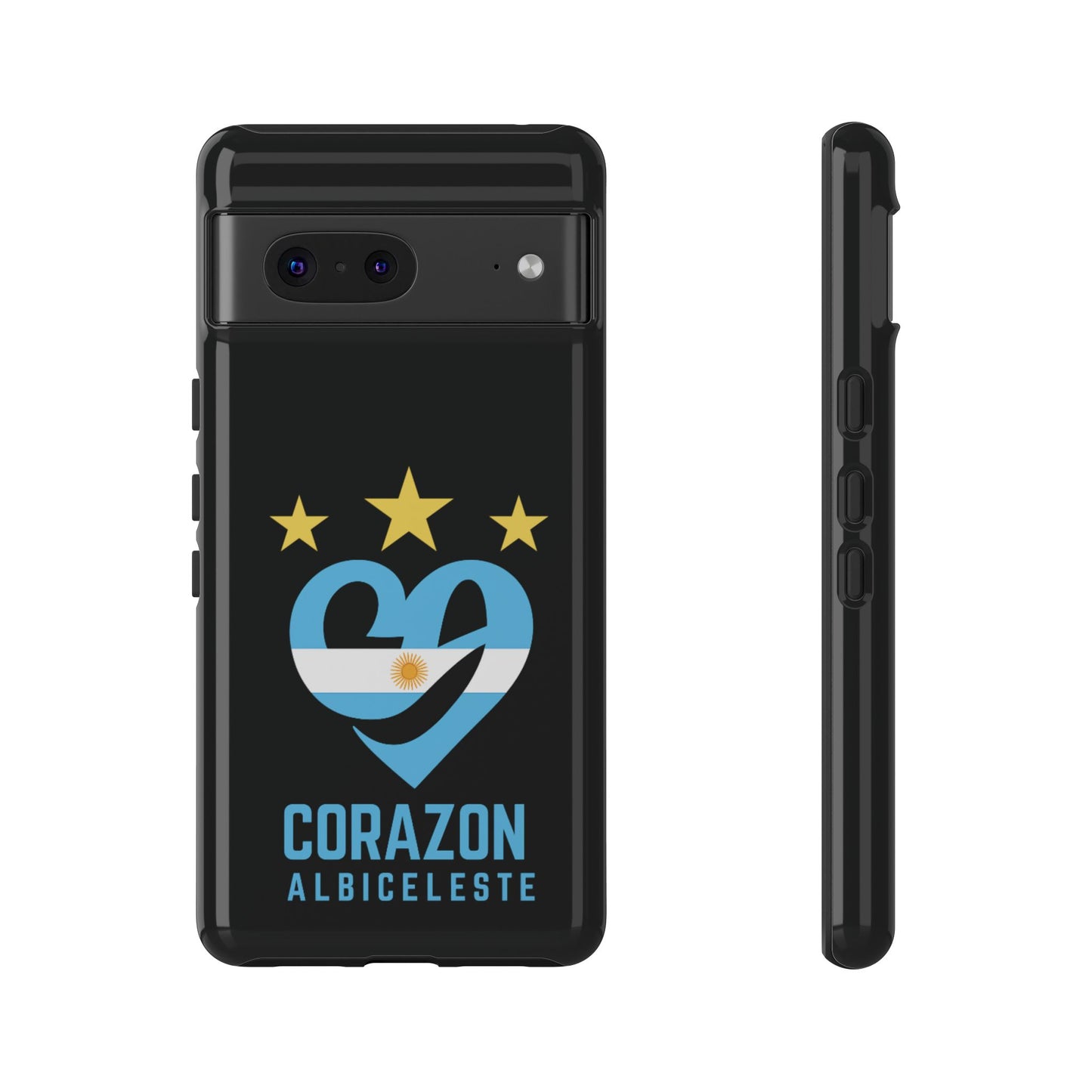 Corazon Albiceleste Phone Case - Tough & Stylish Protection for Fans