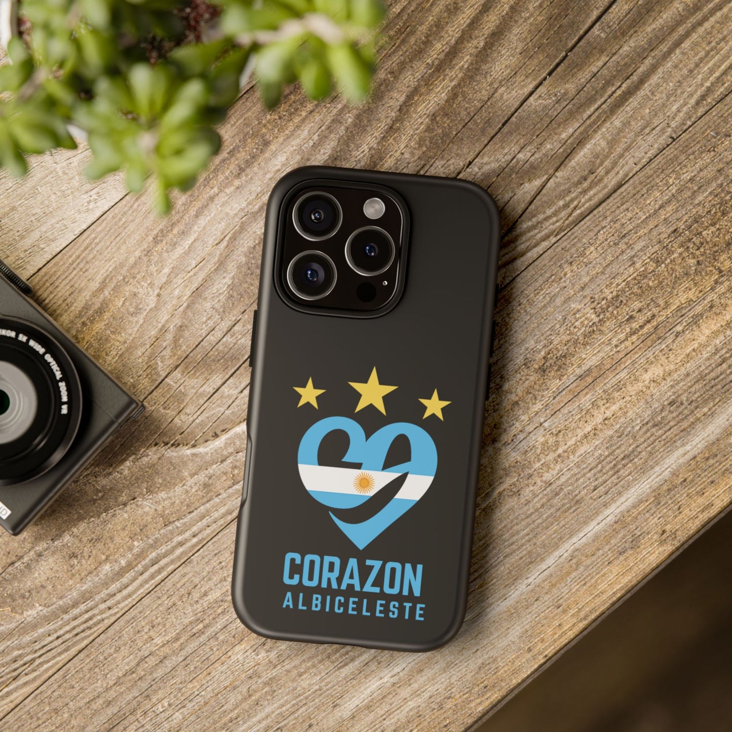 Corazon Albiceleste Phone Case - Tough & Stylish Protection for Fans