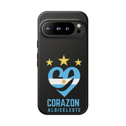 Corazon Albiceleste Phone Case - Tough & Stylish Protection for Fans