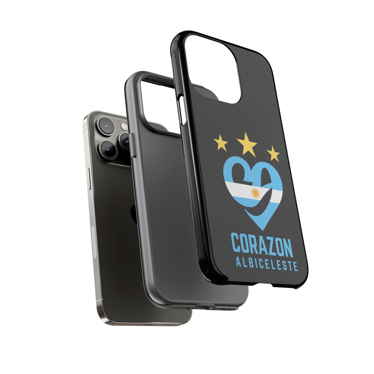 Corazon Albiceleste Phone Case - Tough & Stylish Protection for Fans