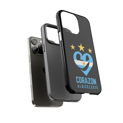 Corazon Albiceleste Phone Case - Tough & Stylish Protection for Fans