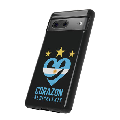 Corazon Albiceleste Phone Case - Tough & Stylish Protection for Fans