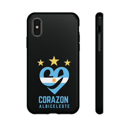Corazon Albiceleste Phone Case - Tough & Stylish Protection for Fans