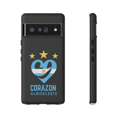 Corazon Albiceleste Phone Case - Tough & Stylish Protection for Fans