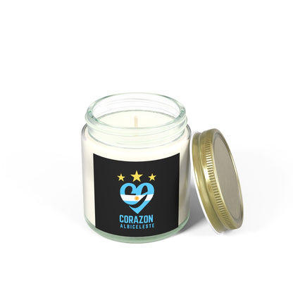 Coconut Apricot Scented Candle - Corazon Albiceleste