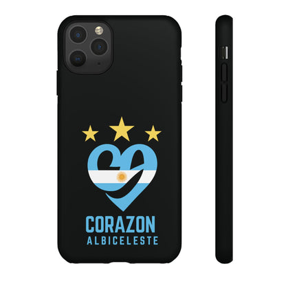 Corazon Albiceleste Phone Case - Tough & Stylish Protection for Fans