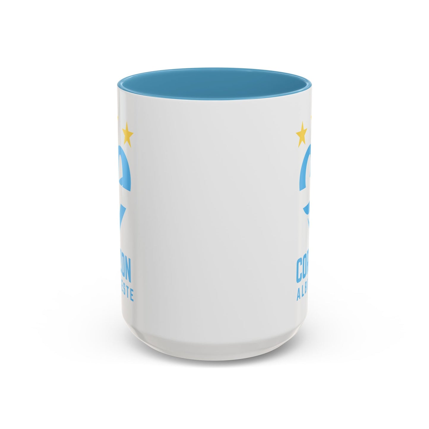 Corazon Albiceleste Accent Coffee Mug - 11 & 15oz - Perfect for Fans and Gifts