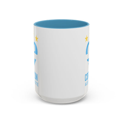 Corazon Albiceleste Accent Coffee Mug - 11 & 15oz - Perfect for Fans and Gifts