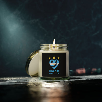 Coconut Apricot Scented Candle - Corazon Albiceleste