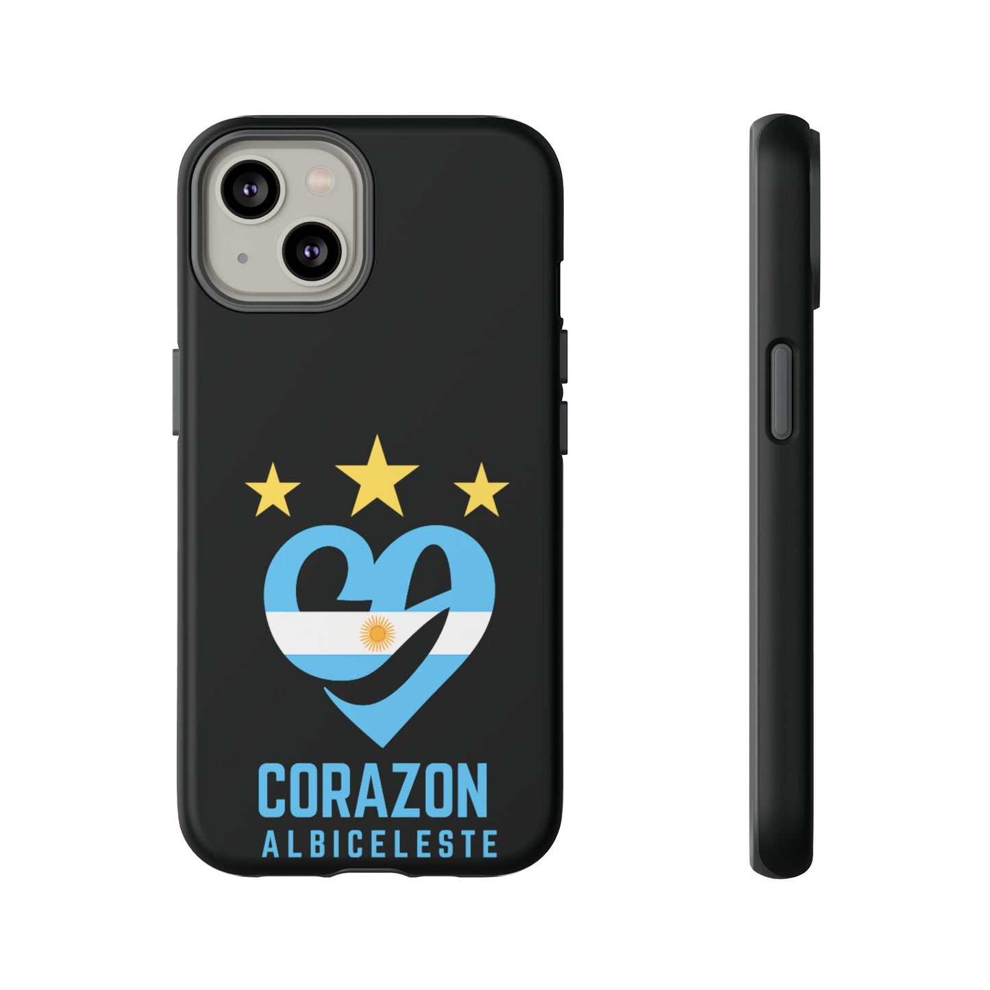 Corazon Albiceleste Phone Case - Tough & Stylish Protection for Fans