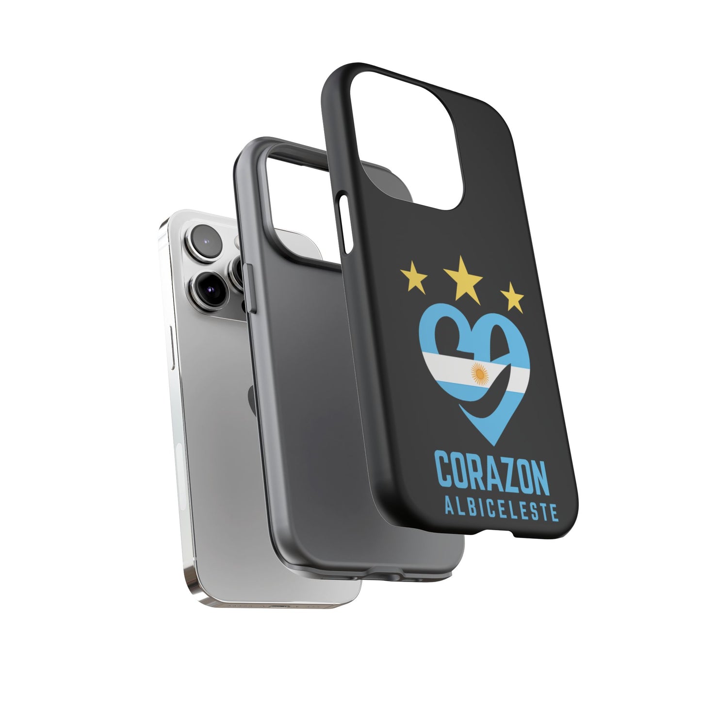 Corazon Albiceleste Phone Case - Tough & Stylish Protection for Fans