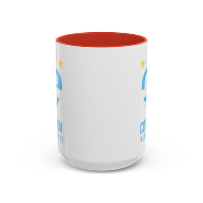 Corazon Albiceleste Accent Coffee Mug - 11 & 15oz - Perfect for Fans and Gifts