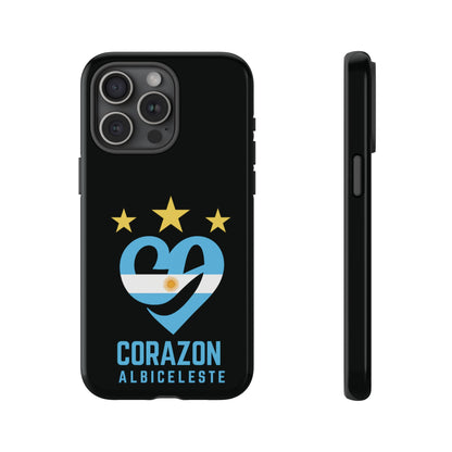 Corazon Albiceleste Phone Case - Tough & Stylish Protection for Fans