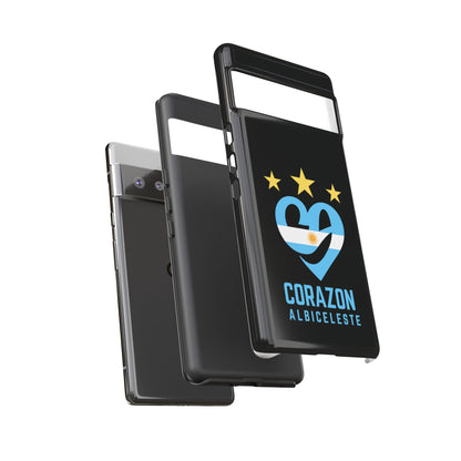 Corazon Albiceleste Phone Case - Tough & Stylish Protection for Fans