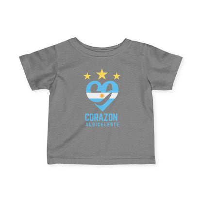 Cute Infant Jersey Tee with Corazón Design