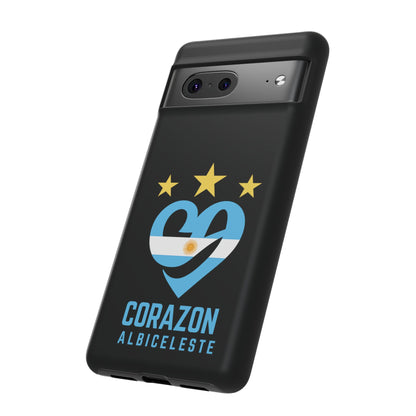 Corazon Albiceleste Phone Case - Tough & Stylish Protection for Fans