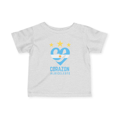 Cute Infant Jersey Tee with Corazón Design