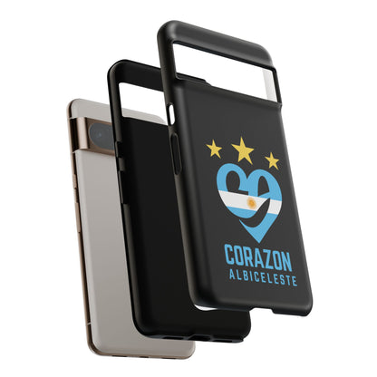 Corazon Albiceleste Phone Case - Tough & Stylish Protection for Fans
