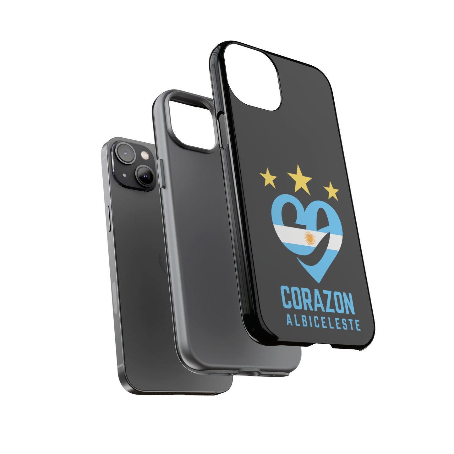 Corazon Albiceleste Phone Case - Tough & Stylish Protection for Fans