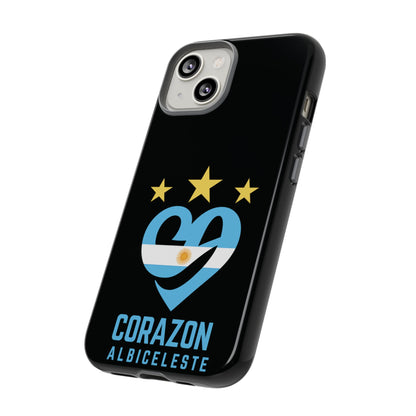 Corazon Albiceleste Phone Case - Tough & Stylish Protection for Fans