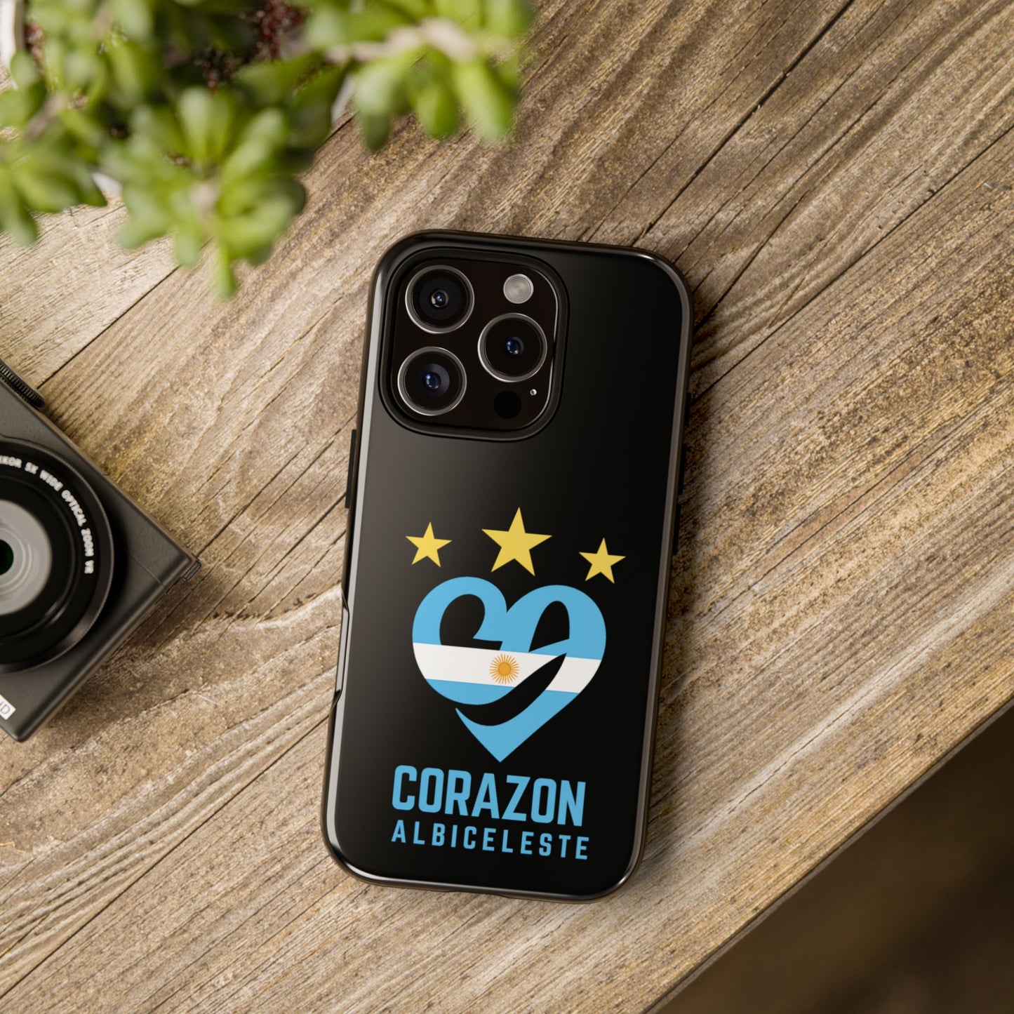 Corazon Albiceleste Phone Case - Tough & Stylish Protection for Fans
