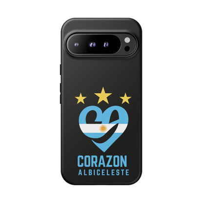 Corazon Albiceleste Phone Case - Tough & Stylish Protection for Fans