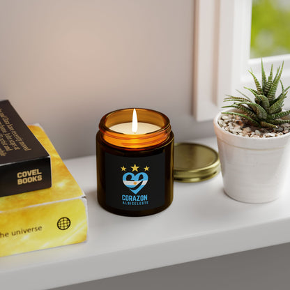 Coconut Apricot Scented Candle - Corazon Albiceleste