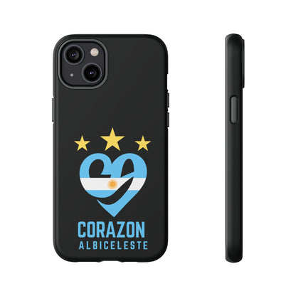 Corazon Albiceleste Phone Case - Tough & Stylish Protection for Fans