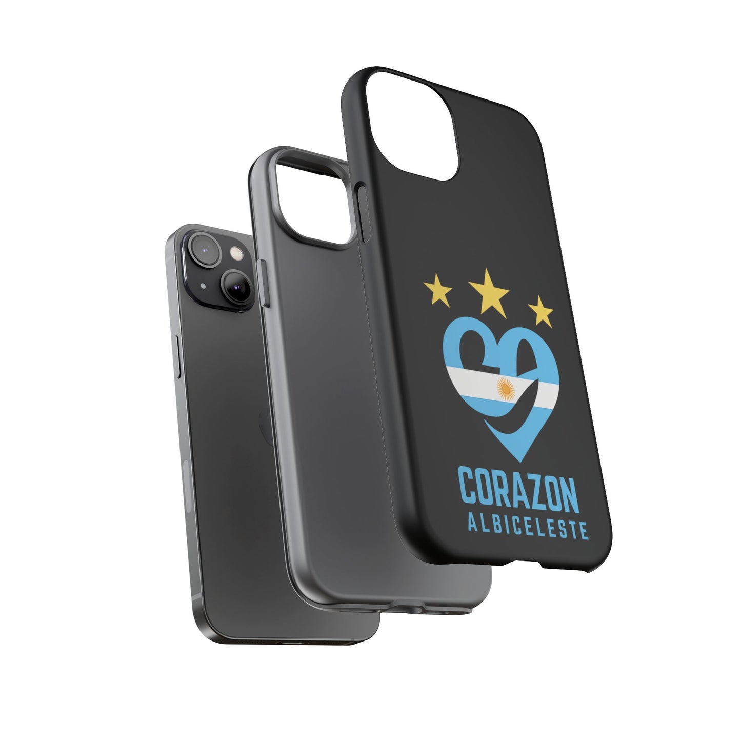 Corazon Albiceleste Phone Case - Tough & Stylish Protection for Fans