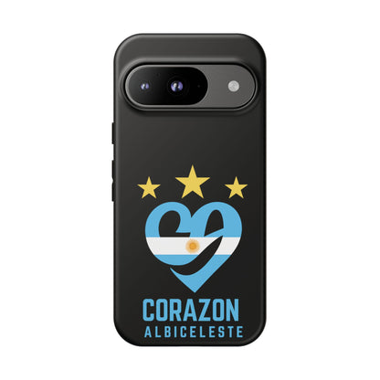 Corazon Albiceleste Phone Case - Tough & Stylish Protection for Fans