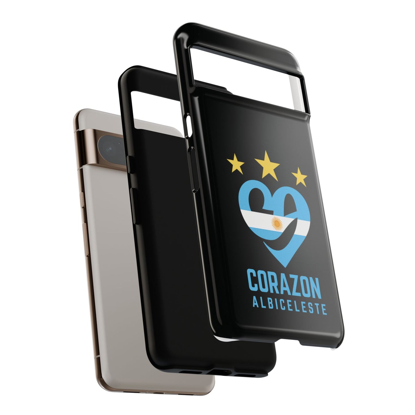 Corazon Albiceleste Phone Case - Tough & Stylish Protection for Fans