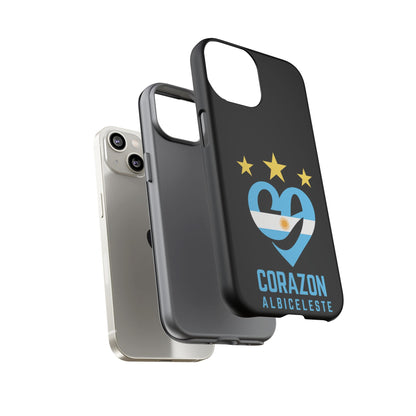 Corazon Albiceleste Phone Case - Tough & Stylish Protection for Fans