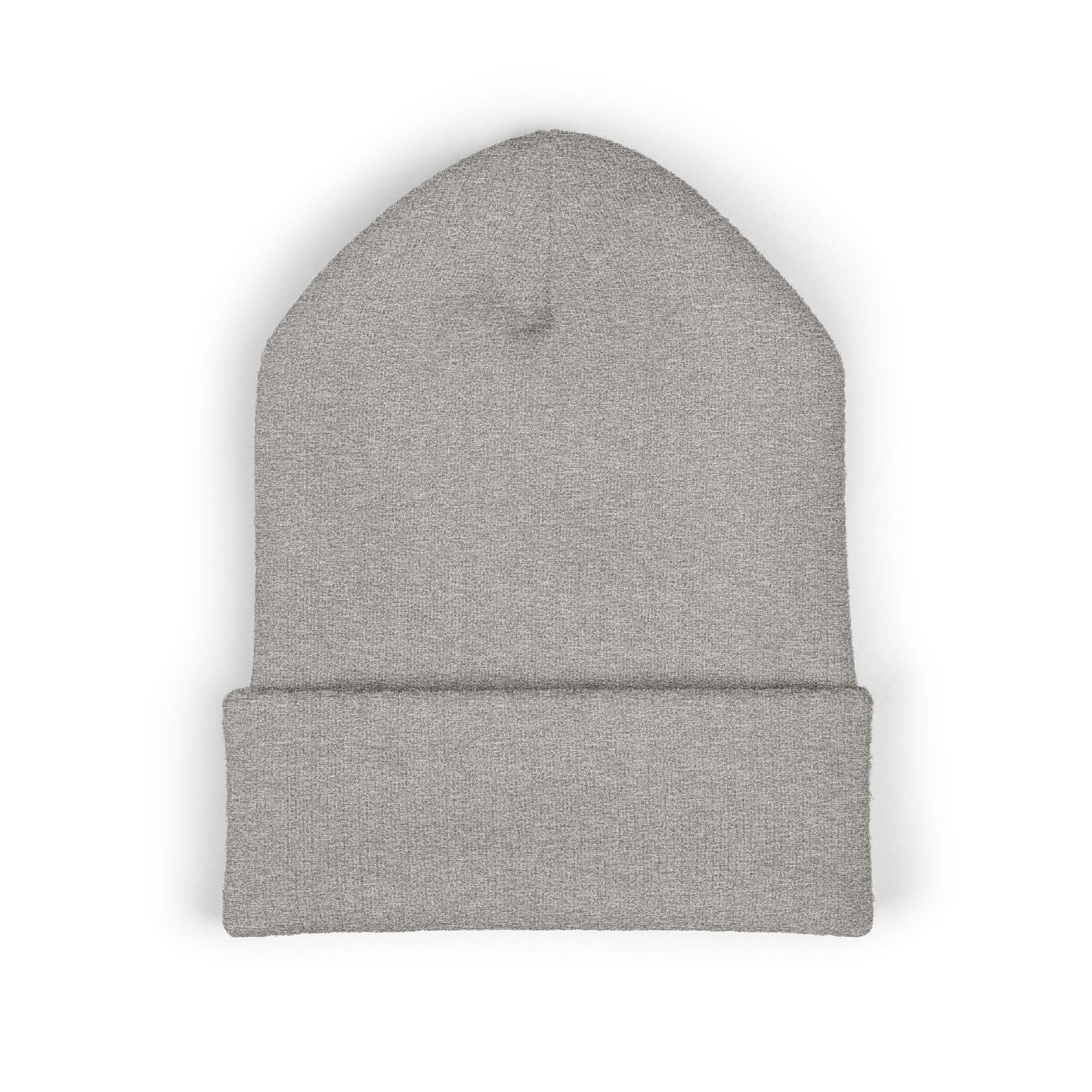 Embroidered Heartbeat Beanie — 'Corazón y Amistad' Cuffed Knit Hat