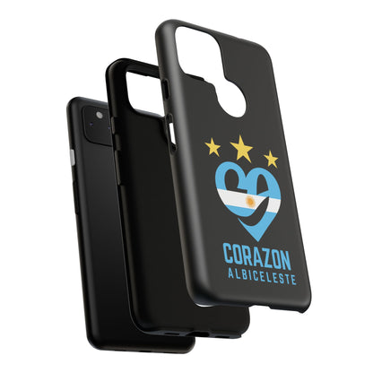 Corazon Albiceleste Phone Case - Tough & Stylish Protection for Fans