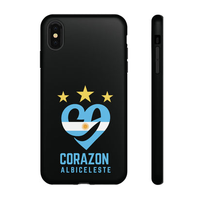 Corazon Albiceleste Phone Case - Tough & Stylish Protection for Fans