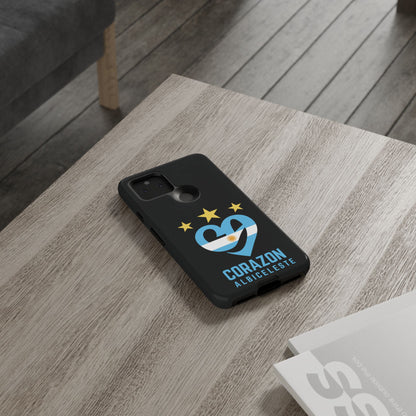 Corazon Albiceleste Phone Case - Tough & Stylish Protection for Fans