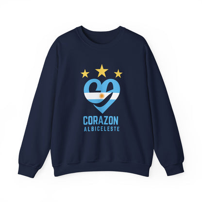 Corazon Albiceleste Unisex Sweatshirt - Heart of the Game
