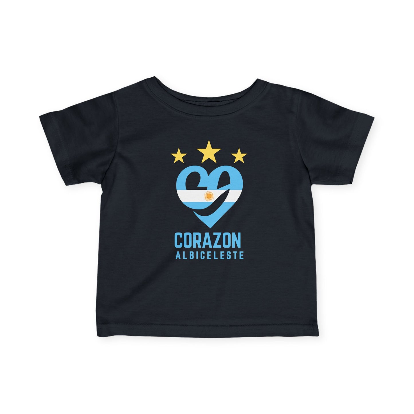 Cute Infant Jersey Tee with Corazón Design
