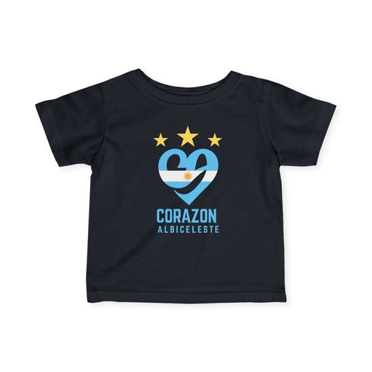 Cute Infant Jersey Tee with Corazón Design