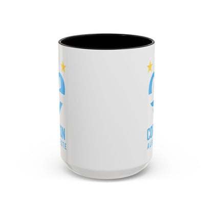 Corazon Albiceleste Accent Coffee Mug - 11 & 15oz - Perfect for Fans and Gifts