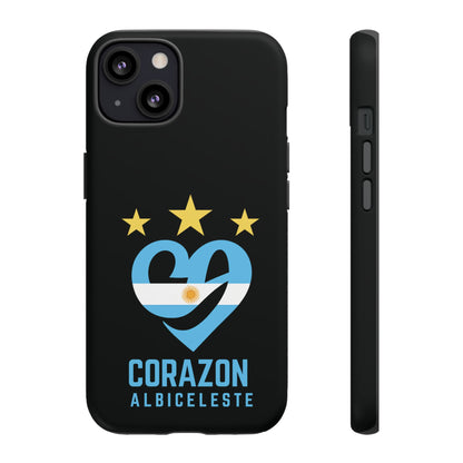 Corazon Albiceleste Phone Case - Tough & Stylish Protection for Fans