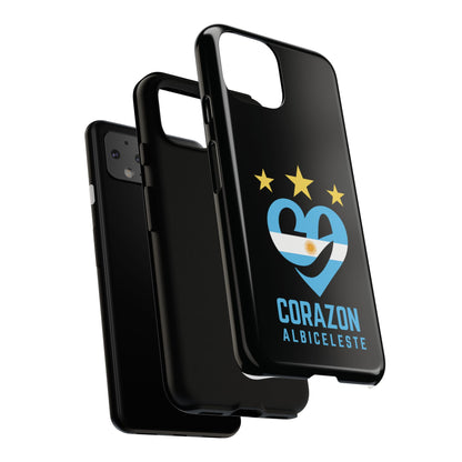 Corazon Albiceleste Phone Case - Tough & Stylish Protection for Fans