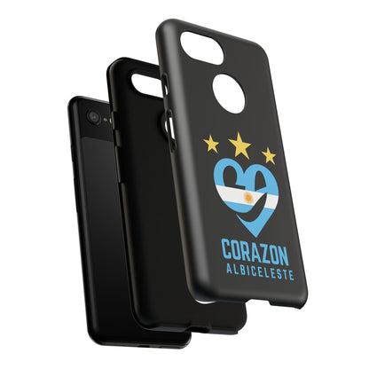 Corazon Albiceleste Phone Case - Tough & Stylish Protection for Fans