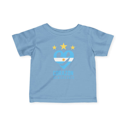 Cute Infant Jersey Tee with Corazón Design