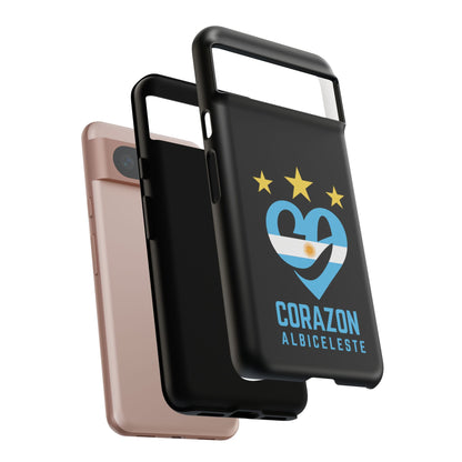 Corazon Albiceleste Phone Case - Tough & Stylish Protection for Fans
