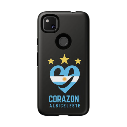 Corazon Albiceleste Phone Case - Tough & Stylish Protection for Fans