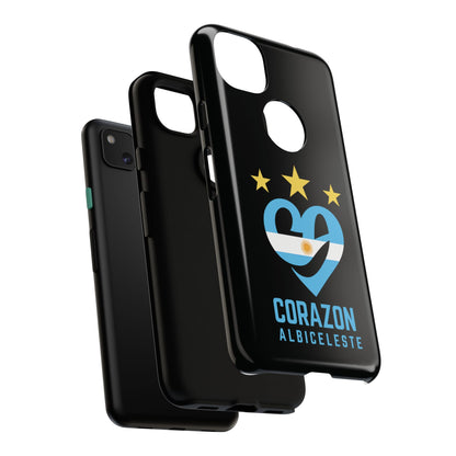 Corazon Albiceleste Phone Case - Tough & Stylish Protection for Fans