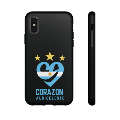 Corazon Albiceleste Phone Case - Tough & Stylish Protection for Fans